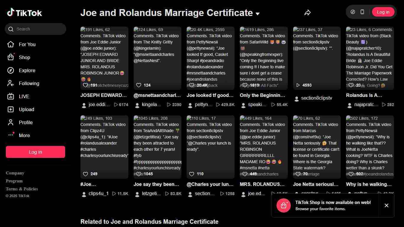 Joe and Rolandus Marriage Certificate | TikTok